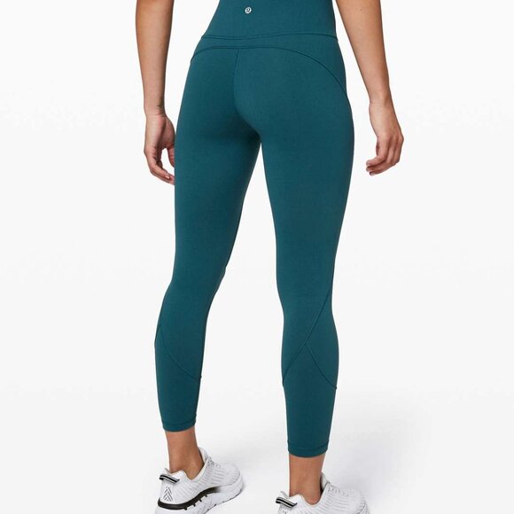 Lululemon In Movement Tight 25" *Everlux Bermuda Teal, Size 10 - Picture 3 of 8